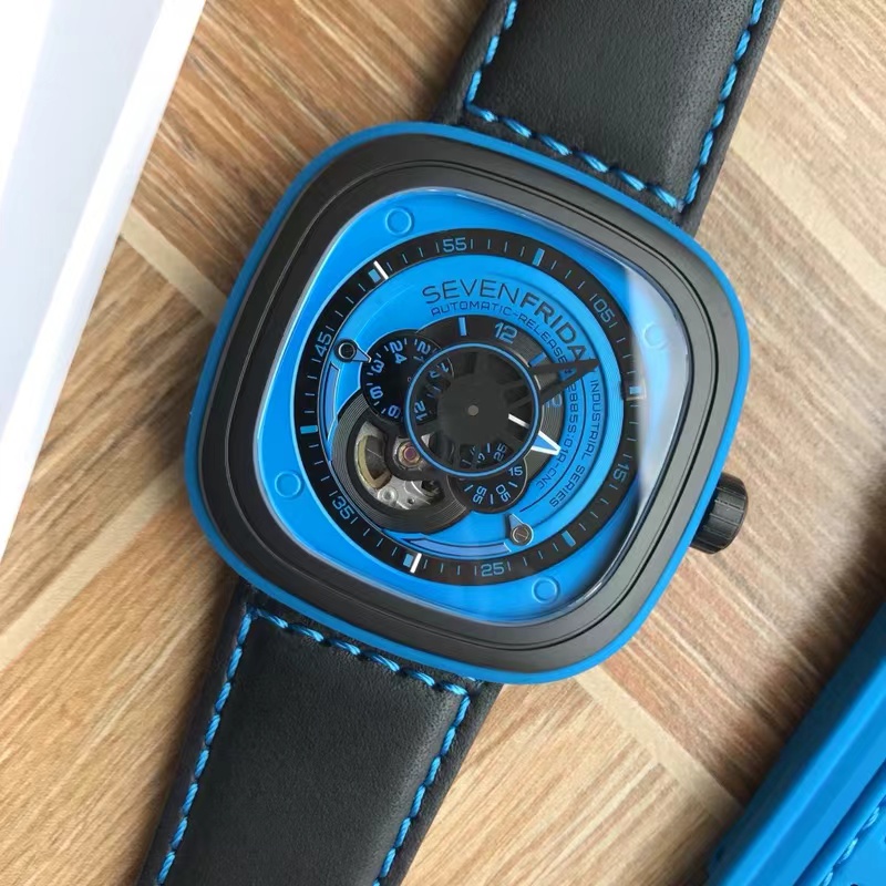七個星期五 Sevenfriday自動機械男表 型號 P1B-5，表徑47*47mm